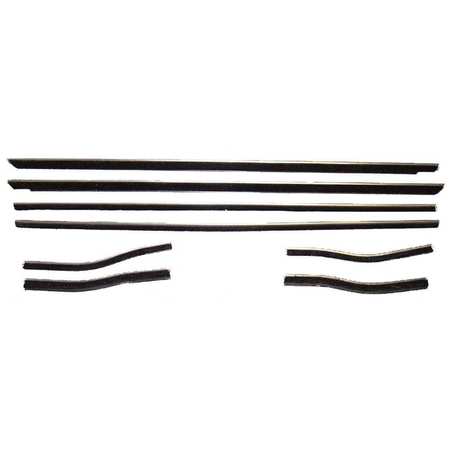 FAIRCHILD INDUSTRIES Kf2077 - 1964-1966 Ford Mustang Belt Weatherstrip Kit KF2077